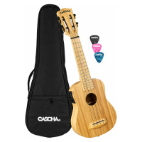 Cascha HH 2312E Sopránové ukulele Bambus