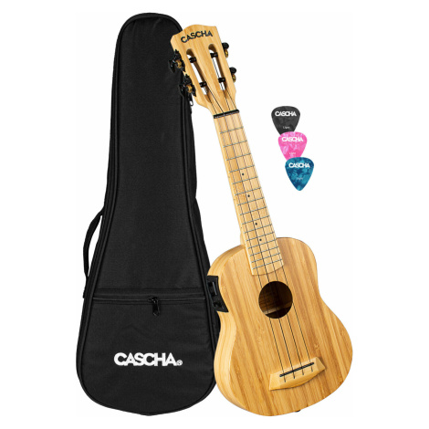 Cascha HH 2312E Bambus Sopránové ukulele