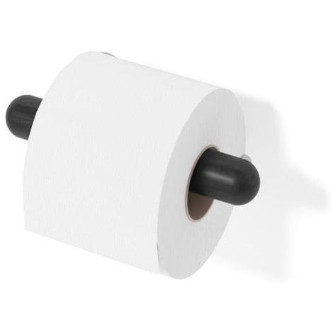 Černý nástěnný držák na toaletní papír z dubového dřeva Wireworks Yoku