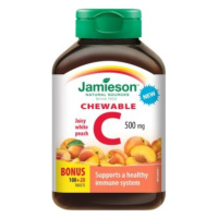 Jamieson Vitamin C 500 mg tablety na cucání s příchutí broskve 120 tablet