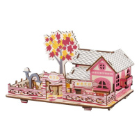 Woodcraft construction kit Woodcraft Dřevěné 3D puzzle Podzimní dům