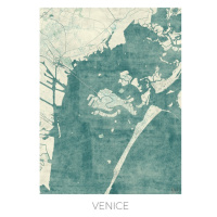 Mapa Venice, Hubert Roguski, 30 × 40 cm