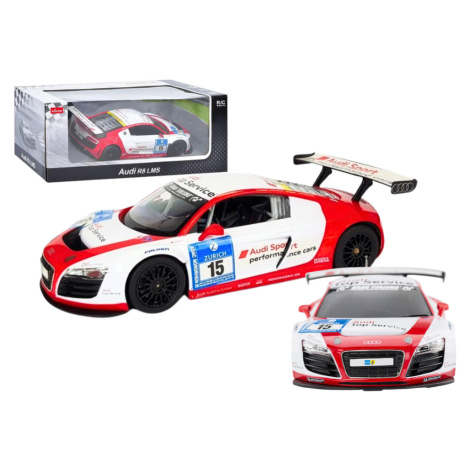 mamido  Sportovní autíčko AUDI R8 LMS na dálkové ovládání RC 1:24 bílé