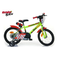 Dino bikes Dětské kolo zeleno-černé 16