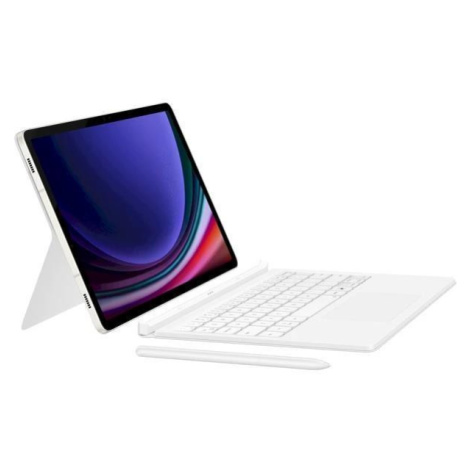 Samsung pouzdro s klávesnicí EF-DX725UWE pro Galaxy Tab S9/S9 FE, bílá