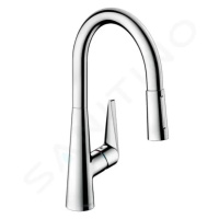 HANSGROHE Talis M51 Dřezová baterie s výsuvnou sprškou, chrom 72813000