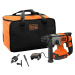 BLACK+DECKER BCD900D1S (1x2Ah) 18V aku vrtací kladivo SDS-Plus + nasazovací sklíčidlo