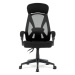 Kancelářská židle, potah černá látka a černá síťovina MESH, PC mech. s aretací