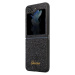 Zadní kryt Guess PC/TPU Glitter Flakes Metal Logo pro Samsung Galaxy Z Flip5, černá