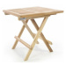 DIVERO 47271 Skládací zahradní stolek - týkové dřevo neošetřené - 50 cm