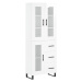 vidaXL Skříň highboard lesklá bílá 69,5 x 34 x 180 cm kompozitní dřevo