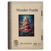Dřevěné puzzle/Hromada donutů A3 - EPEE
