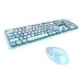 Klávesnice Wireless keyboard + mouse set MOFII Sweet 2.4G (blue)