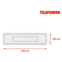 Telefunken LED panel Magic Cento silver CCT RGB 120x30cm