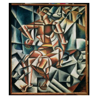 Obrazová reprodukce Man + Air + Space, 1915, Popova, Lyubov Sergeevna, 35 × 40 cm