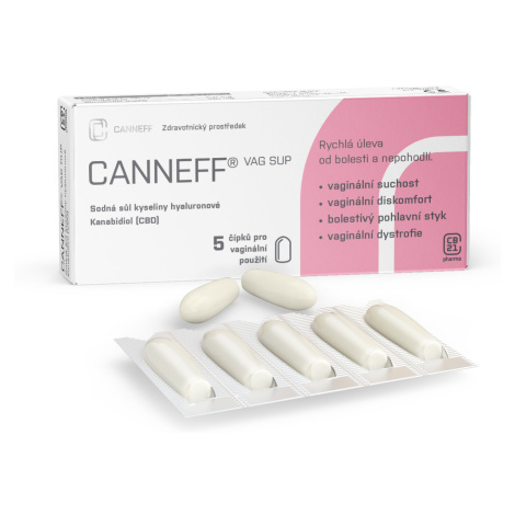 CANNEFF VAG SUP vaginální čípky 5 ks