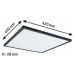 PAULMANN LED Panel 3-krokové-stmívatelné Atria Shine hranaté 420x420mm 2700lm 4000K černá