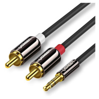 Ugreen audio kabel 3,5 mm mini jack - 2RCA 2 m černý (AV116 10584)