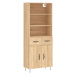 vidaXL Skříň highboard dub sonoma 69,5 x 34 x 180 cm kompozitní dřevo