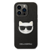 Pouzdro Karl Lagerfeld iPhone 14 Pro MAX Saffiano Choupette Head černé