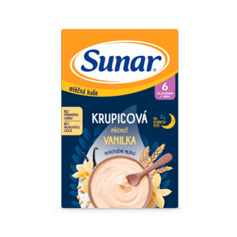 Sunar Ml.krupicová kaše Vanilka na dobrou noc 210g