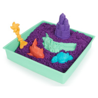 Kinetic Sand krabice tekutého písku s podložkou fialová