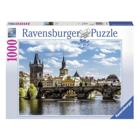 Puzzle Praha: Pohled na Karlův most/1000 dílků RAVENSBURGER