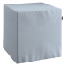 Dekoria Sedák Cube - kostka pevná 40x40x40, jemně blankytný melanž, 40 x 40 x 40 cm, Amsterdam, 