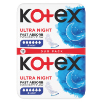 KOTEX Ultra Dámské hygienické vložky Night 12 kusů