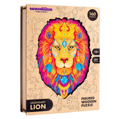 Puzzler Dřevěné barevné puzzle Tajemný lev 160 ks