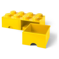 Žlutý úložný box se dvěma šuplíky LEGO®