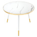 LuxD Designový konferenční stolek Laney 60 cm bílý