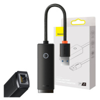 Baseus Síťový adaptér Baseus Lite Series USB na RJ45 (černý)