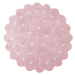 Lorena Canals koberce Pro zvířata: Pratelný koberec Little Biscuit Pink - 140x140 kytka cm