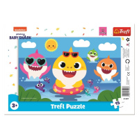 Puzzle Baby Shark: Veselí žraloci 15 dílků