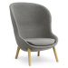 Normann Copenhagen designová křesla Hyg Lounge Chair High Wood