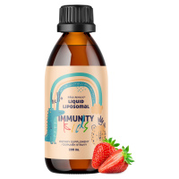 BrainMax Lipozomální Komplex Vitamínů pro děti, Podpora Imunity, jahoda, 200 ml