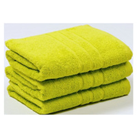 VER Froté ručník UNI žlutozelená Rozměr: 50x100 cm