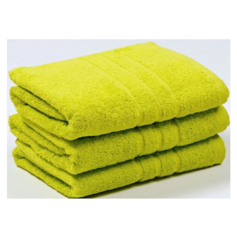VER Froté ručník UNI žlutozelená Rozměr: 50x100 cm