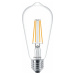 Philips CorePro LEDBulb ND 7-60W E27 ST64 827 CLEAR GLASS