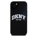 Zadní kryt DKNY Liquid Silicone Arch Logo MagSafe pro Apple iPhone 15, černá