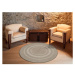 Venkovní koberec Universal Silvana Rutto, béžový, pr. 120 cm