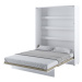Sklápěcí postel BED CONCEPT 1 bílá/vysoký lesk, 160x200 cm