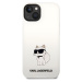 Karl Lagerfeld Liquid Silicone Choupette NFT kryt iPhone 14 Plus bílý