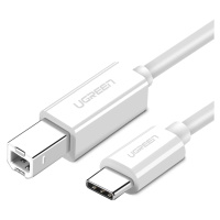 Ugreen US241 Kabel USB-C / USB-B 2.0 pro tiskárnu se skenerem 1,5 m - bílý