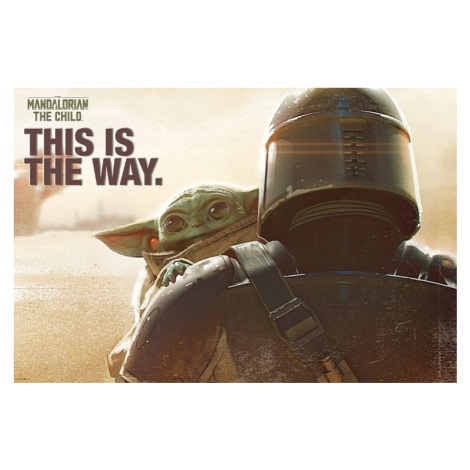 Plakát, Obraz - Star Wars: The Mandalorian - This Is The Way, (91.5 x 61 cm) ABY STYLE