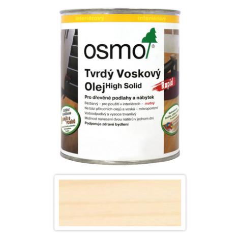 Tvrdý voskový olej OSMO RAPID 0.75l Bílý 3240