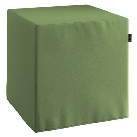 Dekoria Sedák Cube - kostka pevná 40x40x40, Forest Green - zelená, 40 x 40 x 40 cm, Cotton Panam