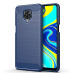 Carbon silikonové pouzdro na Xiaomi Redmi Note 9S / 9 Pro blue