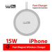 Bezdrátová nabíječka WG 15W, magnetická, pro iPhone